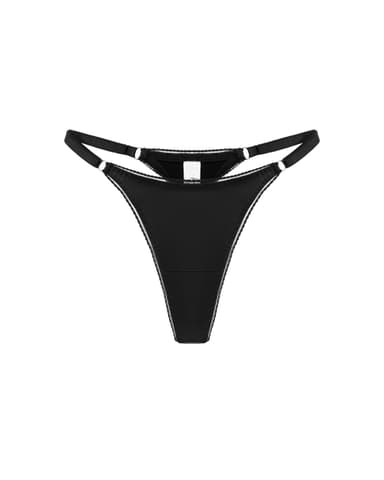 Kaia Satin Panties Black