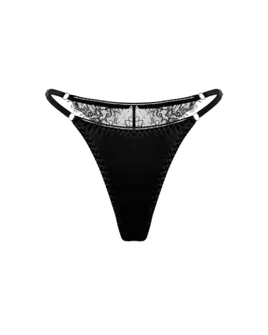 Naomi Satin Panties Black